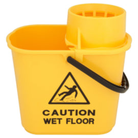 Dosco Mop Bucket & Wringer Heavy Duty Yellow 15L – mops, brooms & cleaning tools