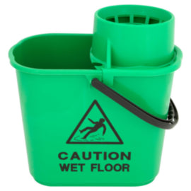 Dosco Mop Bucket & Wringer Heavy Duty Green 15L – mops, brooms & cleaning tools
