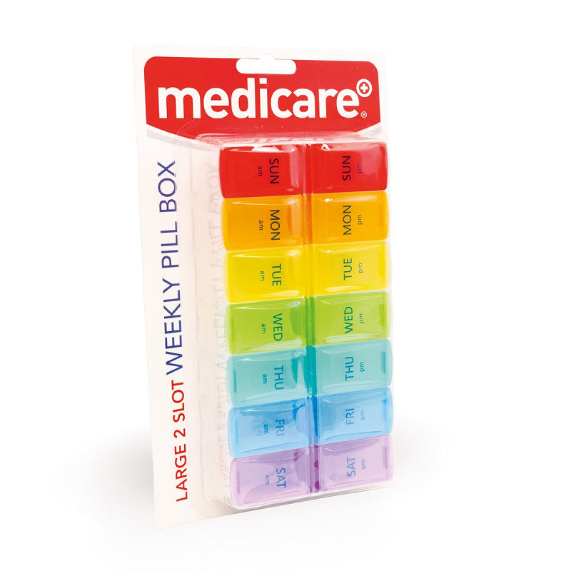 Medicare Large 2 Slot Weekly Pill Box