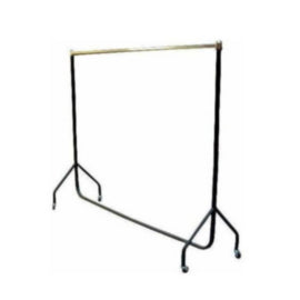 Black Garment Rail 4ft – cleaning & hygiene supplies
