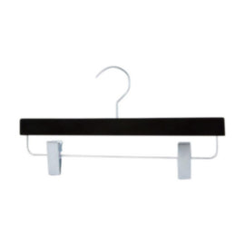 Black Flocked Clip Hangers – cleaning & hygiene supplies