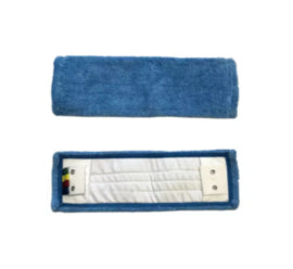 MICRO FIBRE FLAT MOP BLUE COLOR TABS 40CM x (10) – mops, brooms & cleaning tools