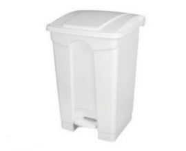 Plastic Pedal Bin 87 ltr White – waste bins & containers