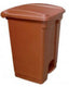 Plastic Pedal Bin 45 ltr Brown – waste bins & containers