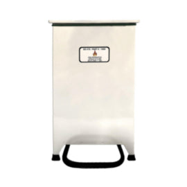 Fire Retardant Bin Med (SC) White – cleaning & hygiene supplies