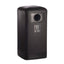 Outdoor Hooded Recycling Bin 515 x 1020 mm 100 L Black General Waste – waste bins & containers