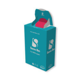 Sannibin Feminine Hygiene Flat Pack Disposal Bin – cleaning & hygiene supplies