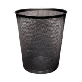 Q-Connect Waste Basket Mesh 18 Litre Black – cleaning & hygiene supplies