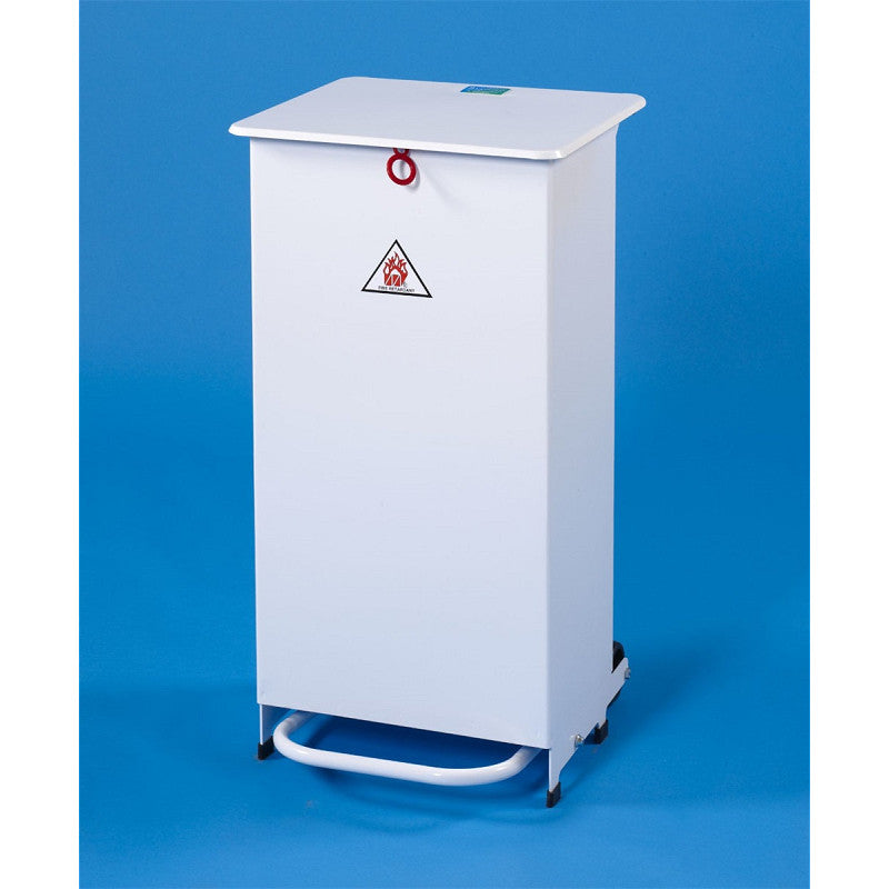 Hse Metal Bin 70ltr White - Slow Closing Front Access