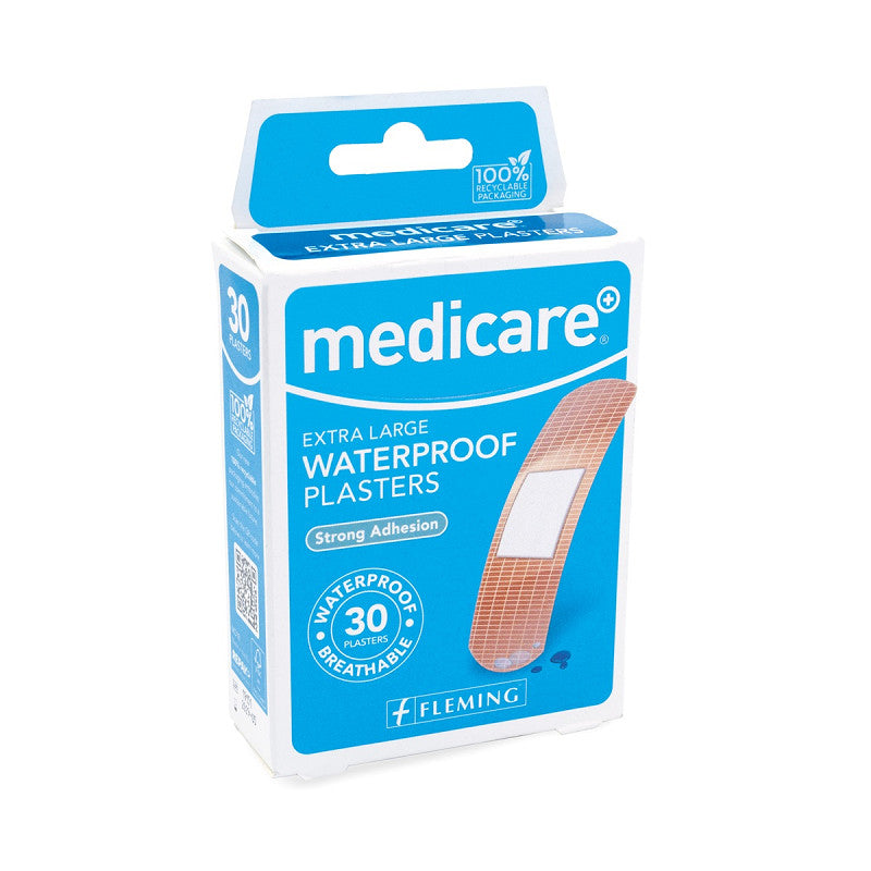 Medicare Extra Large Waterproof Plasters 30's - Box of 10
