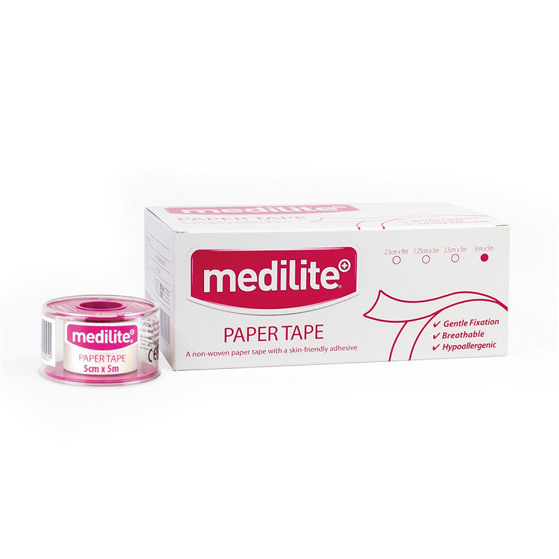 Medilite Paper Tape 5cm x 5m - Box of 6