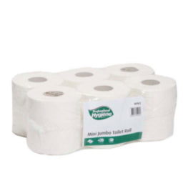 Mini Jumbo Toilet Roll 2ply 2 Inch Core 451 Sheets – toilet tissue & rolls