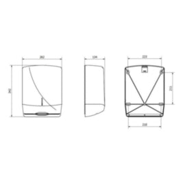 C-fold-v-fold & Z-fold Hand Towel Dispenser Brushed Steel – hand towels & centrefeed rolls
