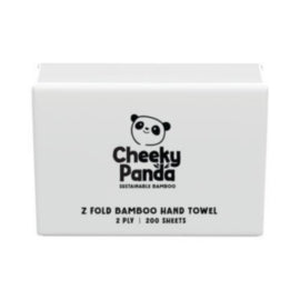 Cheeky Panda Z-Fold 2-Ply Bamboo Hand Towel 200 Towels per Pack – hand towels & centrefeed rolls