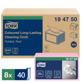 Tork Cleaning Cloth Pink – cloths, scourers & dusters