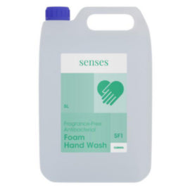 Cleenol Senses Fragrance-Free Antibacterial Foam Hand Wash - 5 Litre Drum – surface cleaners & disinfectants