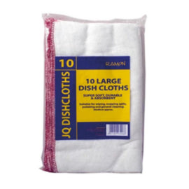 Red Dish Cloths 300 x 400mm - 10pk – cloths, scourers & dusters
