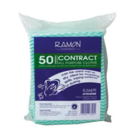 All Purpose Cloths 300mm x 380mm Green - 50pk – cloths, scourers & dusters