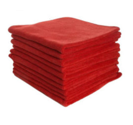 Performance Microfibre Cloths Red - 40 x 40cm 200GSM - 10pk – cloths, scourers & dusters