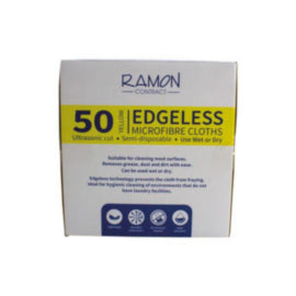 Microfibre Edgeless Boxed Cloth Yellow 320mm x 300mm - 50pk – cloths, scourers & dusters