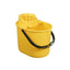 Deluxe Mop Bucket with Wringer Yellow 12x Litre - 1pk – mops, brooms & cleaning tools
