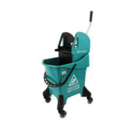 Professional Mopping Unit on Castors - 31Litre with Wringer Green - 1pk – mops, brooms & cleaning tools