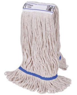 Cotton Kentucky Mop Head - Stay Flat Blue Tag - 450Gram - 1pk – mops, brooms & cleaning tools
