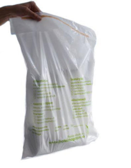 Compostable Laundry Bags - 57cm x 34cm - 400x Pk – laundry care