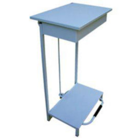 Chefs House Freestanding Rectangular Pedal Sack Holder White Bin – cleaning & hygiene supplies