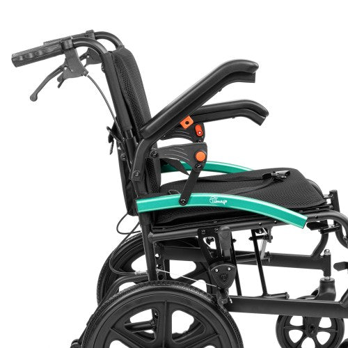 ACTIV-TIM Aluminium Wheelchair – Lightweight, Foldable, Quick-Release, Comfortable for Everyday Mobility