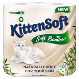 Kittensoft Bamboo 4 Roll – cleaning & hygiene supplies