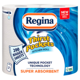 Regina Thirst Pockets Kitchen Towel 2 Roll – kitchen roll & paper towels