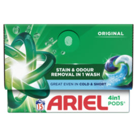 Ariel Original 4In1 Laundry Pods 15 Wash – laundry care