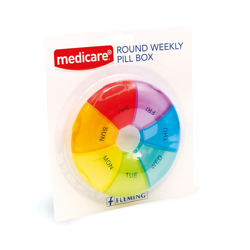 Medicare Round Weekly Pill Box