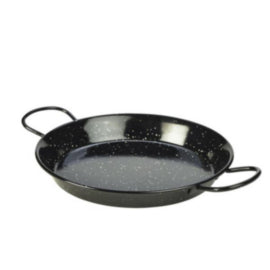 Black Enamel Paella Pan 26cm Pack of 6 – cleaning & hygiene supplies
