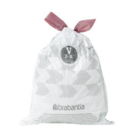 Brabantia PerfectFit Bin Bags, Code V, 2-3Ltr (40 Pack) – bin liners & refuse sacks