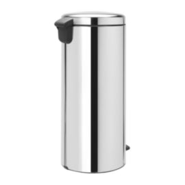 Bribantia Pedal Bin 30Ltr Brilliant Steel – waste bins & containers
