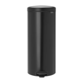 Brabantia Newlcon Pedal Bin Matt Black 30Ltr – waste bins & containers