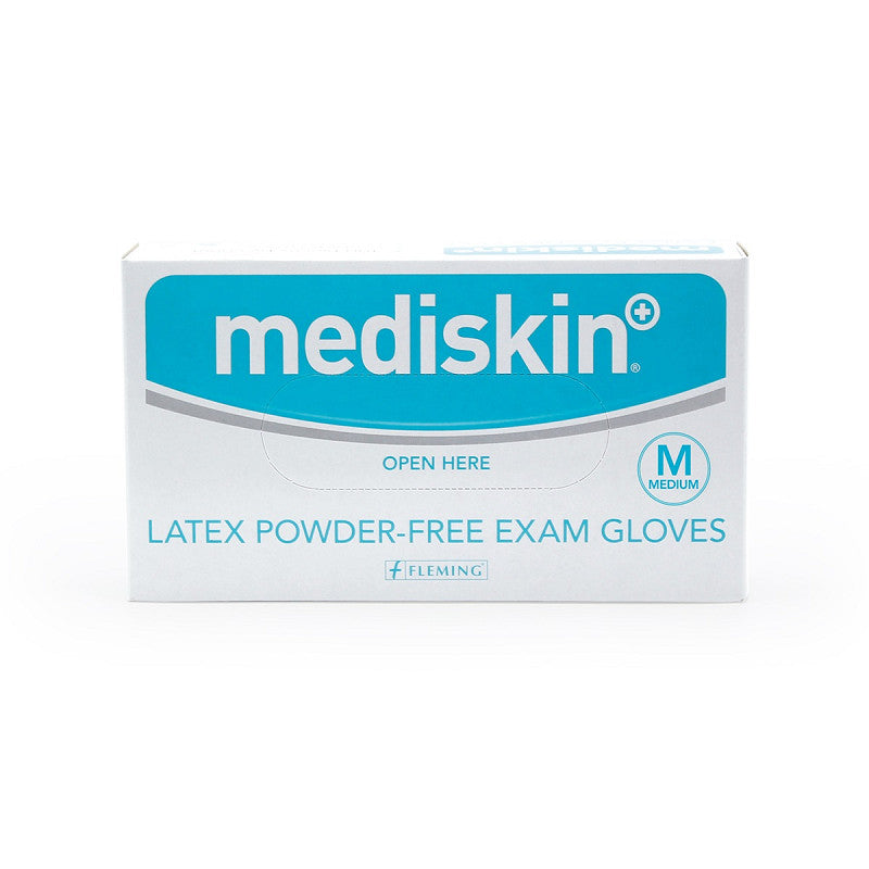 Mediskin Latex Gloves Powderfree Medium (100's)
