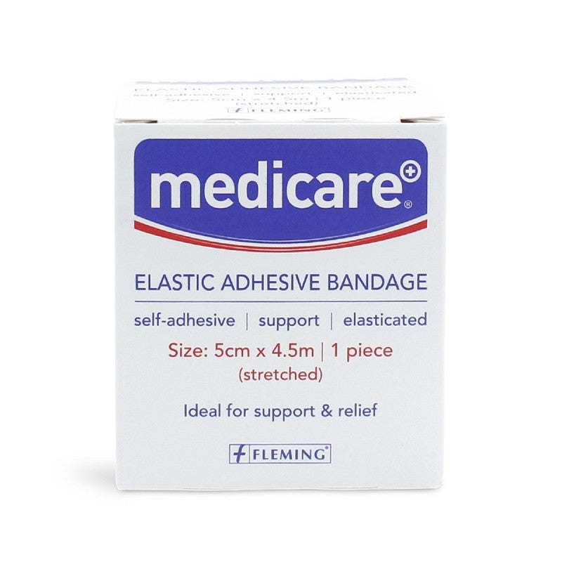 Medicare Elastic Adhesive Bandage Bp 5cm x 4.5m - Box of 6