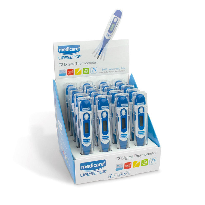 Lifesyne Vitals T2 Digital Thermometer - Box of 20