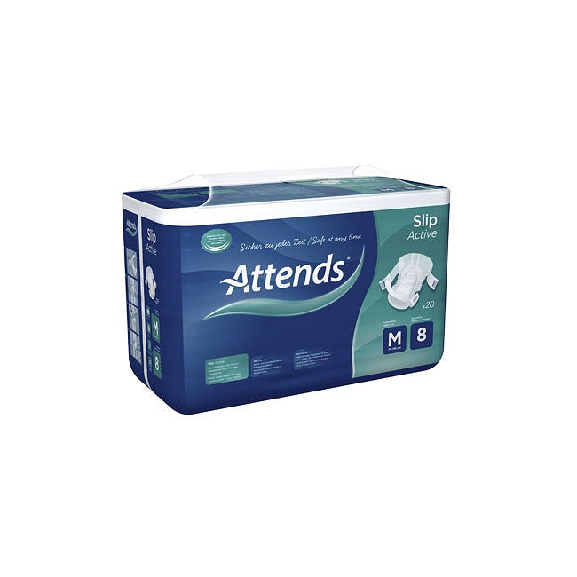 Attends Slip Regular Diaper Level 9 - XS - slip-on diaper with resealable tabs, 1800ml absorbency, pack of 32