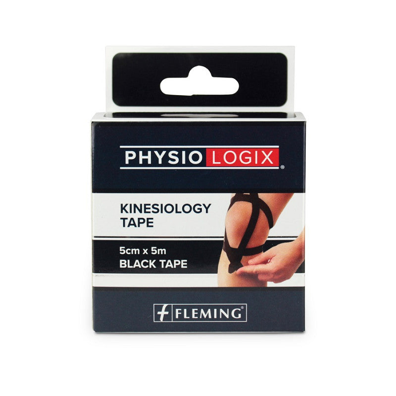 Physiologix Black Kinesiology Tape 5cm x 5m