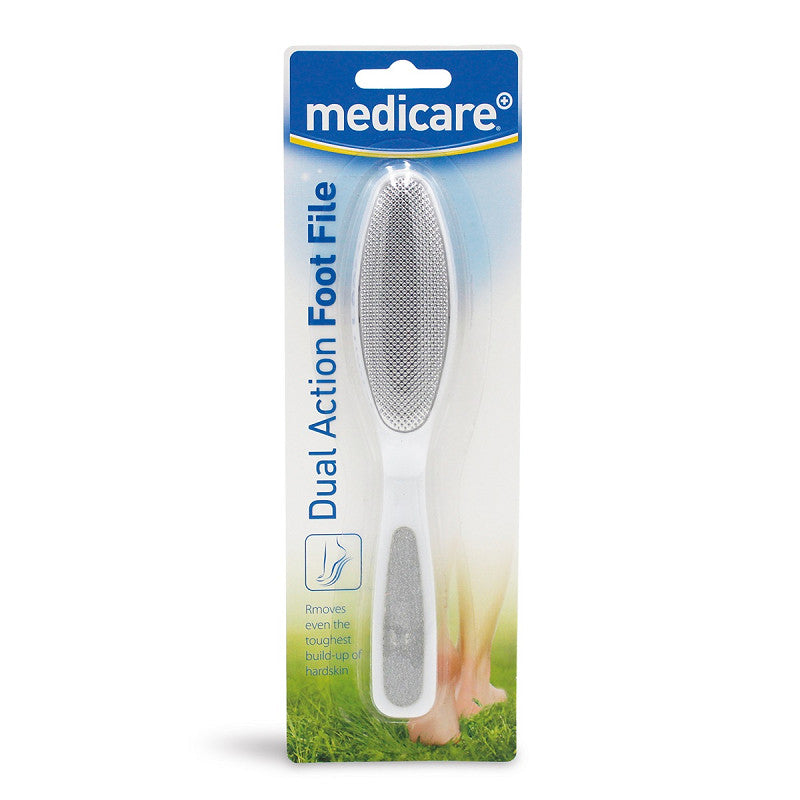 Medicare dual action foot file coarse and fine dual surface – hard callus and dry skin removal