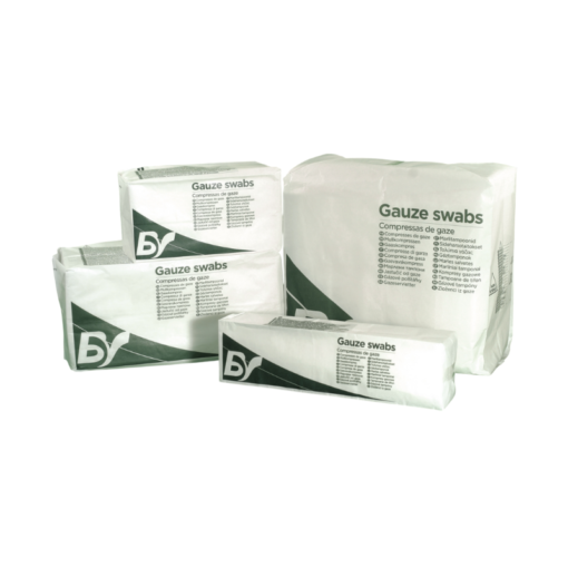BV Non Sterile Gauze Swabs - 5cm x 5cm - detail view