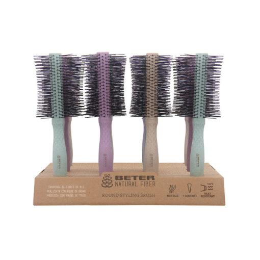 Beter Beauty “Natural Fiber” Round Brush (CDU) - product photo