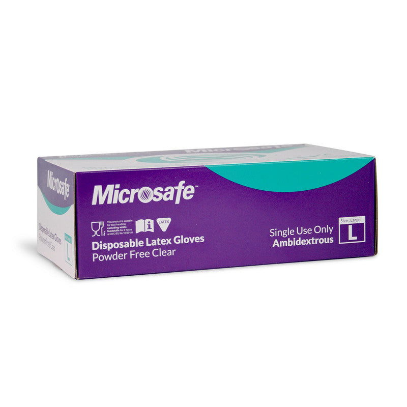 Microsafe Latex Powderfree Gloves Large (100's)