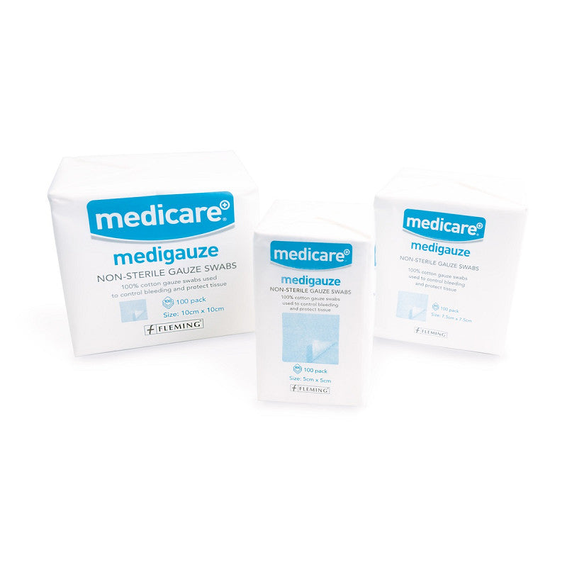 Medigauze Non-sterile Gauze Swabs 10x10cm 8ply 100's