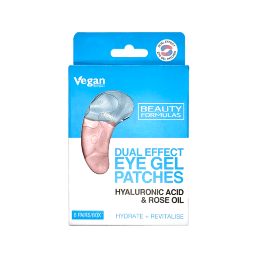 Beauty Formulas Dual Effect Eye Gel Patches - Hyaluronic Acid & Rose Oil - product photo