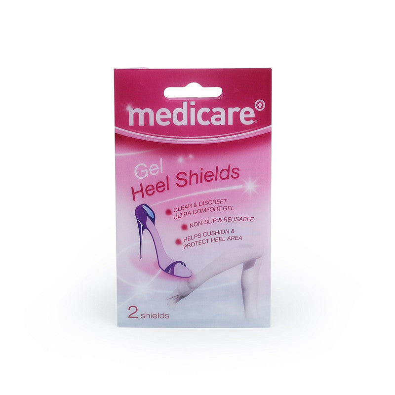 Medicare gel heel shields clear ultra-slim 2-pack – shoe slip and heel friction prevention